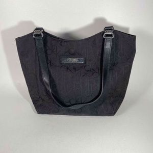 Calvin Klein Monograph Shoulder Bag Zip Black